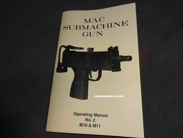 MAC Submachinegun Operating Manual M11/Mac-10