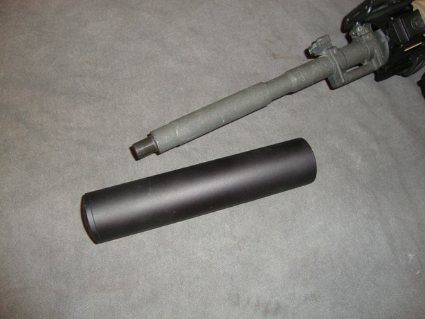 AR-15 Stealth Fake SBR Suppressor 1/2-28