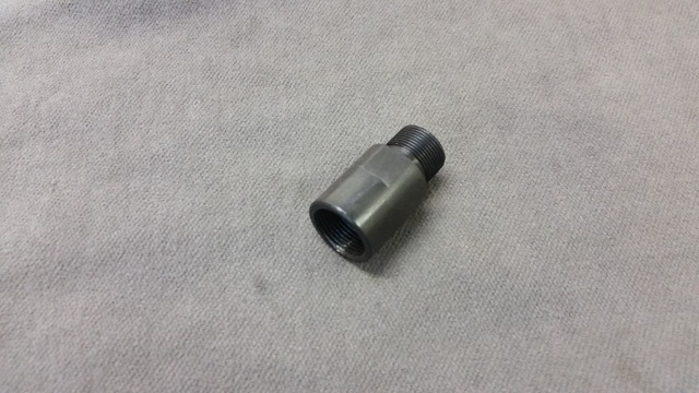 .578 X 28 (female) to 5/8x24 (male) Thread Adapter