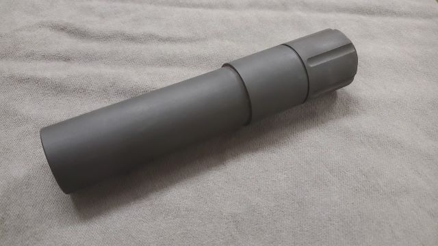 *AR-15 2 Stage Fake Suppressor for .223, 5.56, CZ Skorpion, MPA & 9mm, in 1/2x28