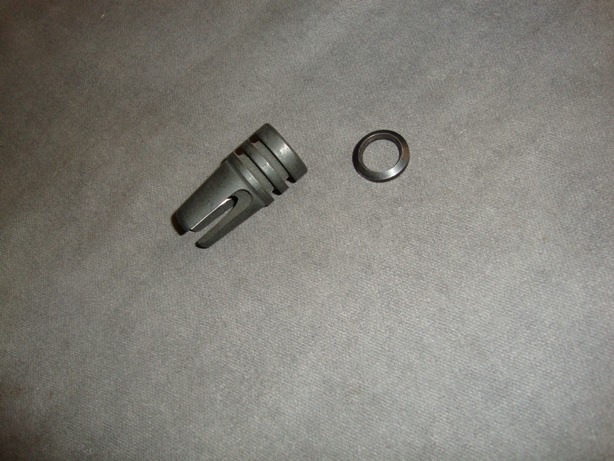 3 Prong Flash Hider for AR-15 9MM 1/2X36 Threads