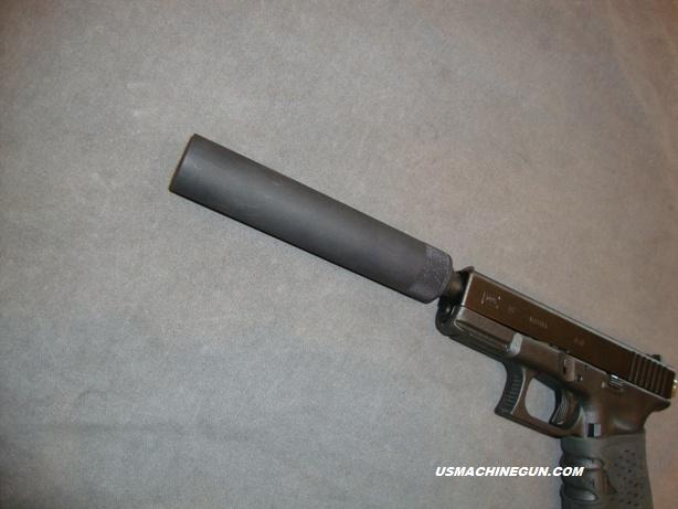 Fake Suppressor for Glock/Sig  9mm 17TB Threaded in M13.5 x 1 LH