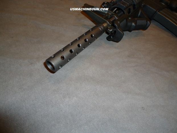 5.5 Inch Ported Muzzle Brake for MPA Mini 930 & 9mm Threaded in 1/2x28