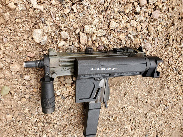 *Adapter with Upgraded Folder and  Shockwave Blade Stabilizer for M-11/M12 Cobray/ VMAC 9 Semi Auto
