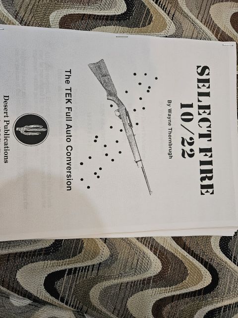 SELECT FIRE 10/22 Full Auto Conversion Manual