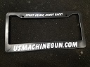 USMACHINEGUN License plate frame